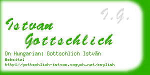 istvan gottschlich business card